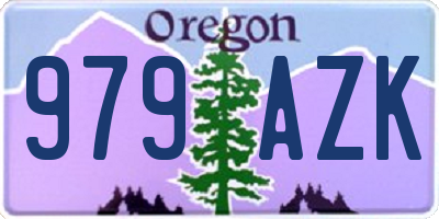 OR license plate 979AZK
