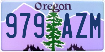 OR license plate 979AZM