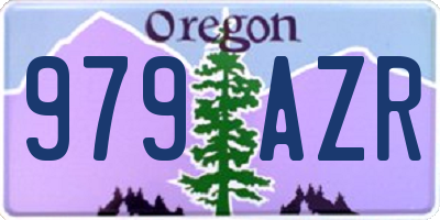 OR license plate 979AZR