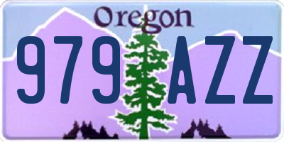 OR license plate 979AZZ
