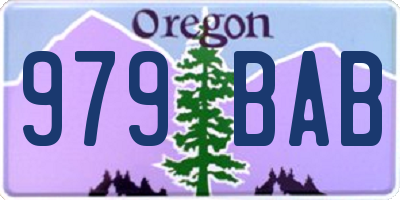 OR license plate 979BAB
