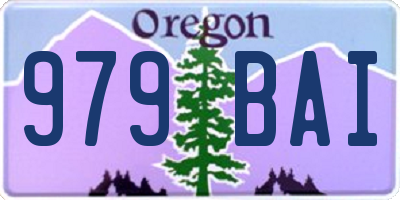 OR license plate 979BAI