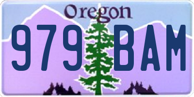 OR license plate 979BAM