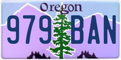 OR license plate 979BAN
