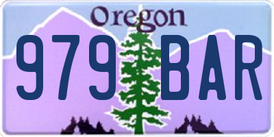 OR license plate 979BAR