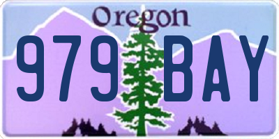 OR license plate 979BAY