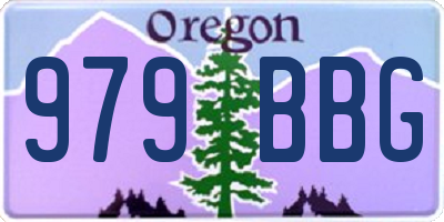 OR license plate 979BBG