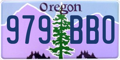 OR license plate 979BBO