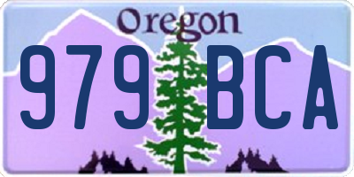 OR license plate 979BCA