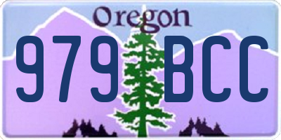 OR license plate 979BCC