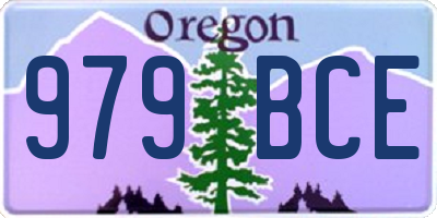 OR license plate 979BCE
