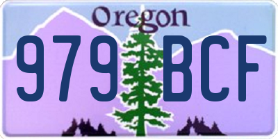 OR license plate 979BCF