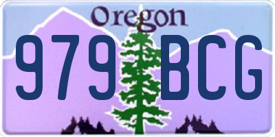 OR license plate 979BCG