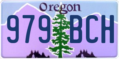 OR license plate 979BCH