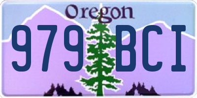 OR license plate 979BCI