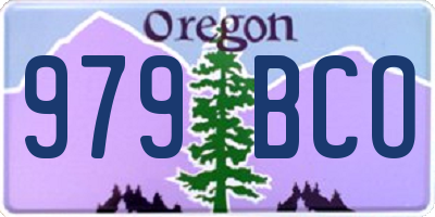 OR license plate 979BCO