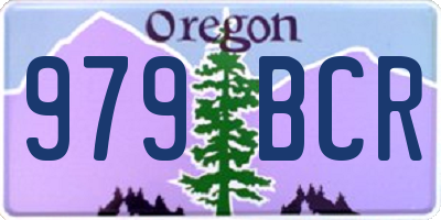 OR license plate 979BCR