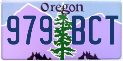OR license plate 979BCT