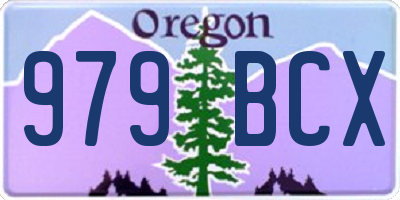 OR license plate 979BCX