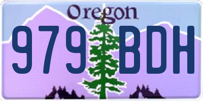OR license plate 979BDH