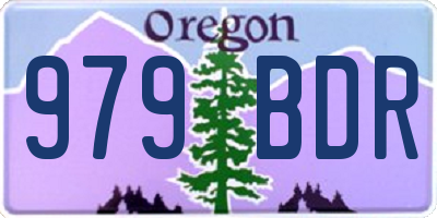 OR license plate 979BDR