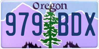 OR license plate 979BDX