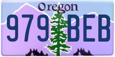 OR license plate 979BEB