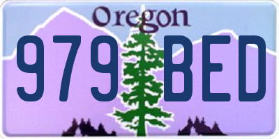 OR license plate 979BED