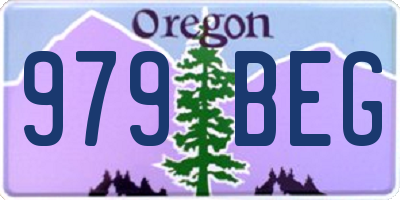 OR license plate 979BEG