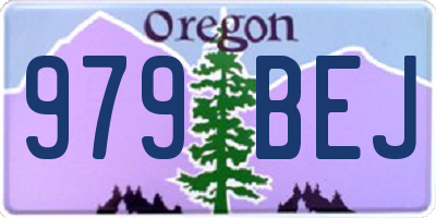 OR license plate 979BEJ
