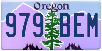 OR license plate 979BEM