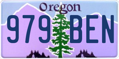 OR license plate 979BEN