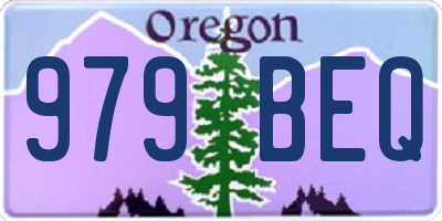 OR license plate 979BEQ
