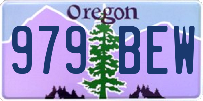OR license plate 979BEW