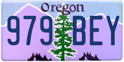 OR license plate 979BEY