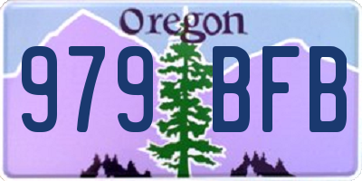 OR license plate 979BFB