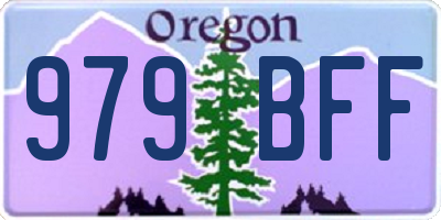 OR license plate 979BFF