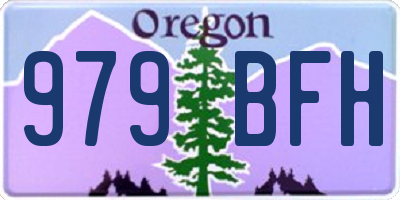 OR license plate 979BFH