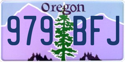 OR license plate 979BFJ