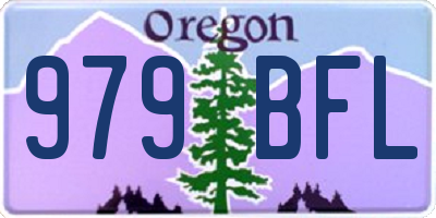 OR license plate 979BFL