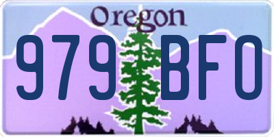 OR license plate 979BFO