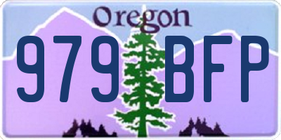 OR license plate 979BFP