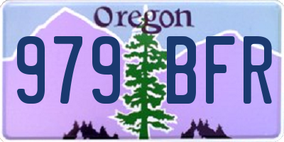 OR license plate 979BFR