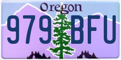 OR license plate 979BFU