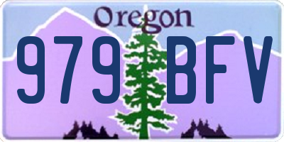 OR license plate 979BFV