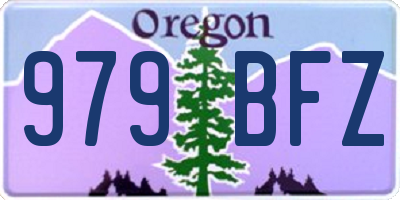 OR license plate 979BFZ