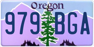 OR license plate 979BGA