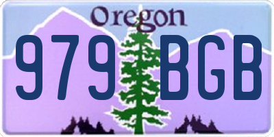 OR license plate 979BGB