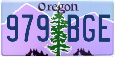 OR license plate 979BGE