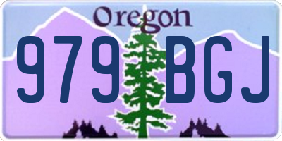 OR license plate 979BGJ